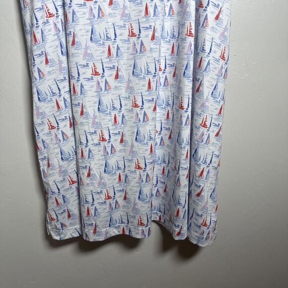 Vineyard Vines Performance Dress Sailboats Women's Size Large - Picture 3 of 14